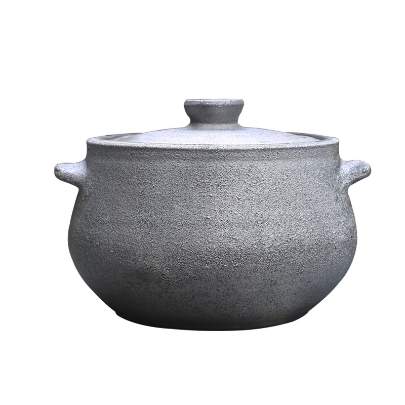 雅安荥经黑砂锅曾氏砂器 老字号 燃气煤气灶 养生 老式煲炖汤砂锅