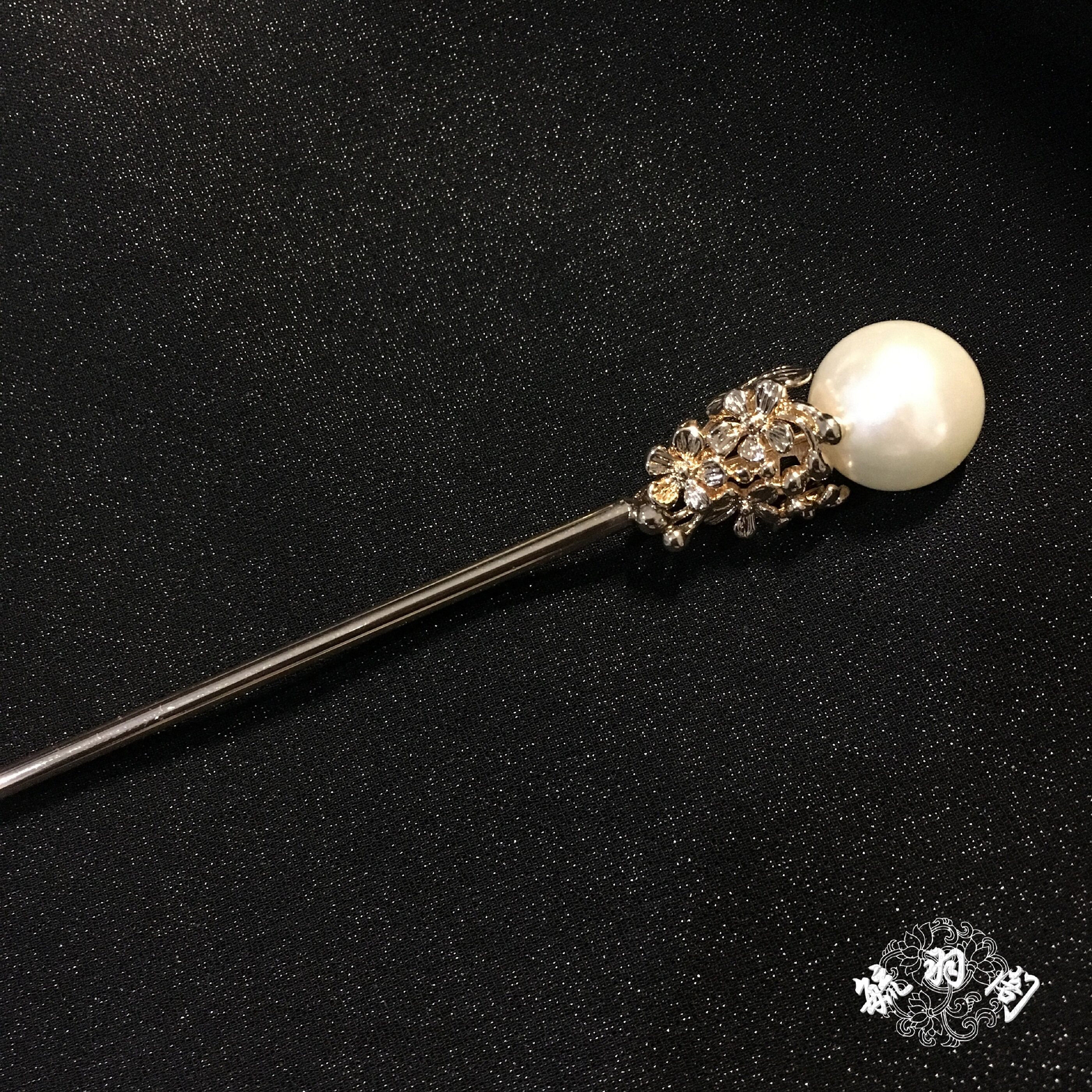 一只包邮百搭明制汉服发饰87版红楼梦林黛玉珍珠发饰