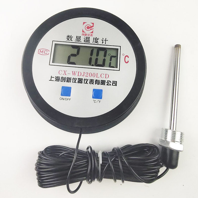 电子温度计锅炉工业鸡舍猪棚浴室冷库大棚鱼塘水产养殖wdj200lcd