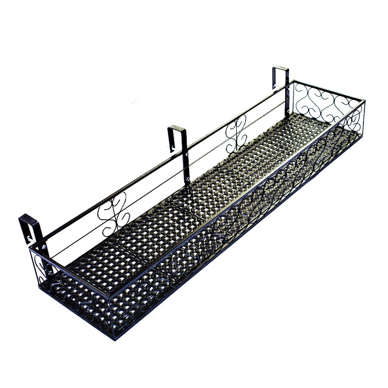 阳台花架挂式铁艺栏杆悬挂花盆架护栏多层肉置物架挂架子窗台窗沿