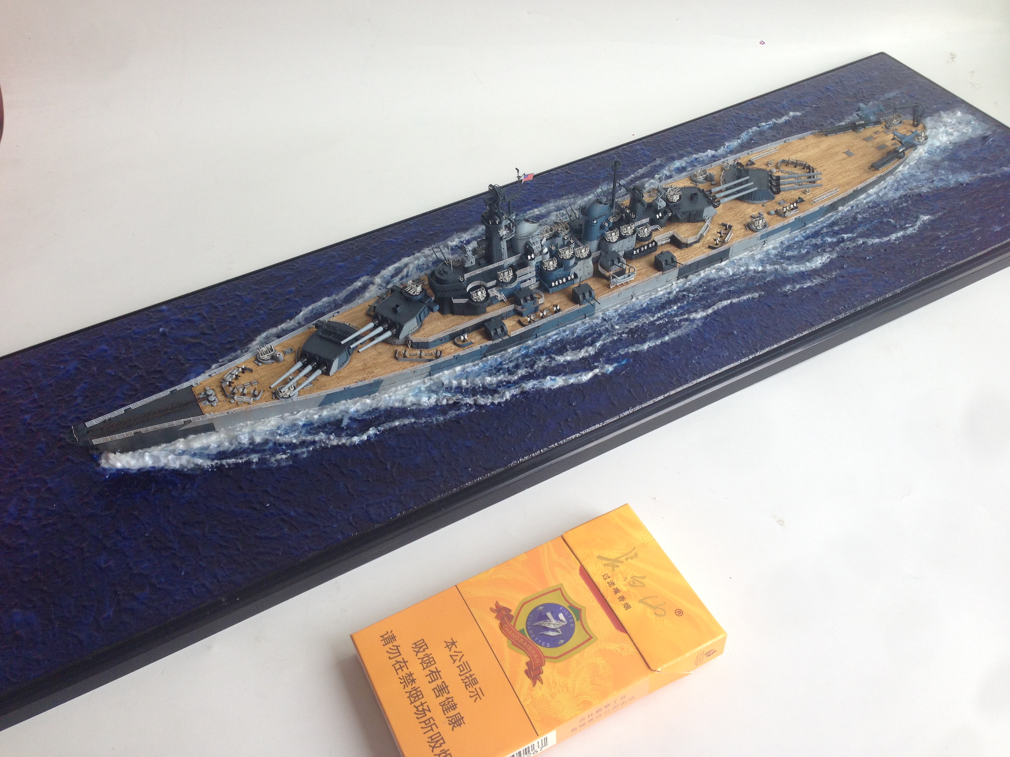 模型美国海军大拿号战列舰完成成品战舰代工定做军舰