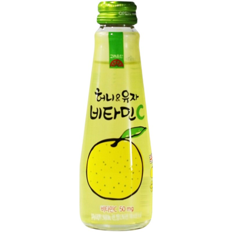 韩国进口高丽银丹蜂蜜柚子味饮料维c气泡果味饮品网红浓缩果汁