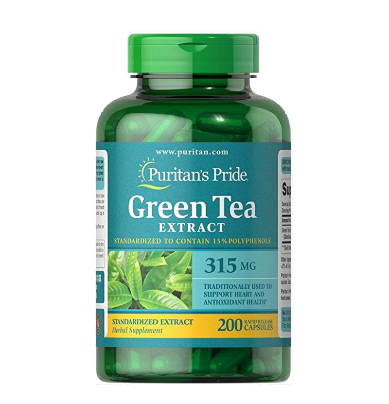 美国原装普丽普莱绿茶精华含茶多酚减少危害儿茶素315mg*200粒