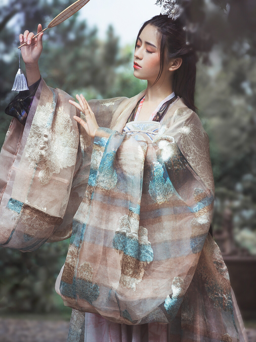 汉服女古装大袖衫中国风长生殿齐胸襦裙仙女即将绝版渡尘秋冬仙气