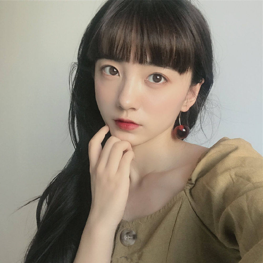 刘海假发自然漫画空气二次元加厚短齐留海贴片刘海片