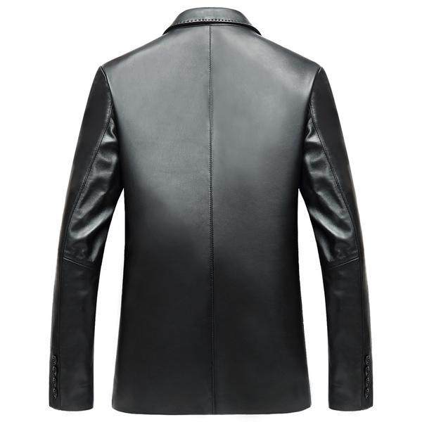 新款真皮西服男士头层绵羊羊皮西装薄款海宁皮衣