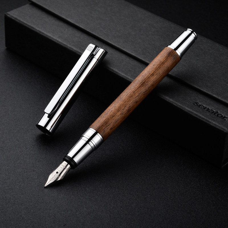钢笔进口德国senator奈德tizio胡桃木金属学生商务钢笔