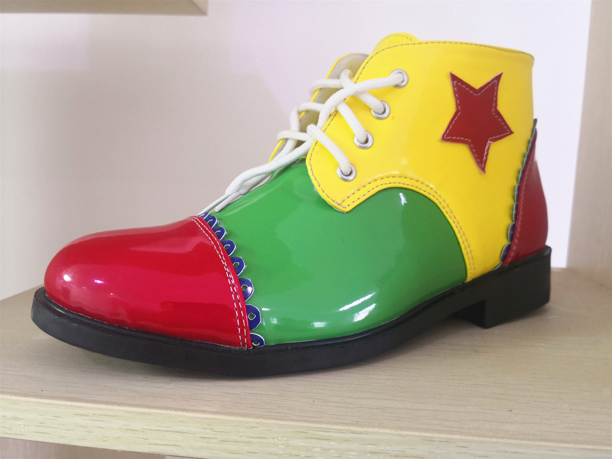 万圣节cosplay小丑表演服 小丑扮装 成人小丑鞋子 动漫鞋 儿童鞋