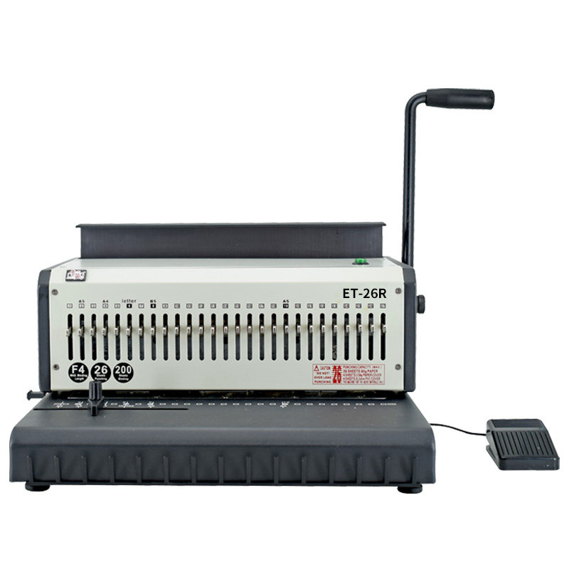 装订机27孔档案财务et-26r雷盛菜谱台历挂历打孔机电动装订机