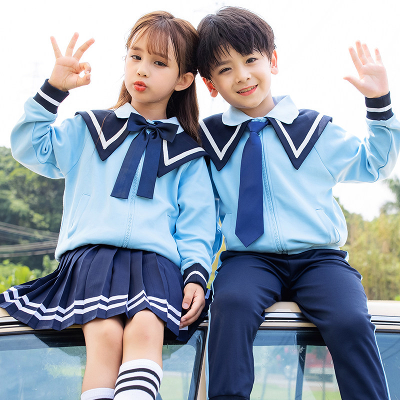 童装 男童纯棉女童运动服儿童班服小学生校服幼儿园服亲子春秋套装
