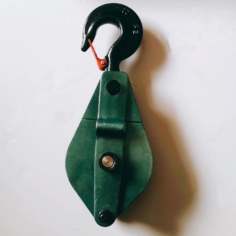 滑车起重巨力力牌挂钩滑轮滚针轴承钢轮开口吊钩起重滑车