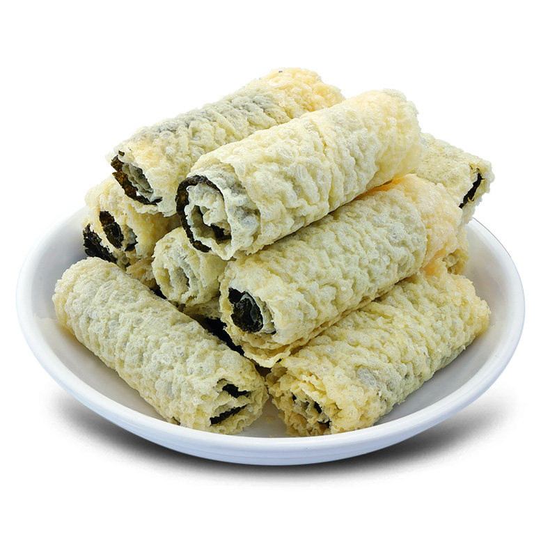 一稞一豆海苔脆铃卷豆腐皮炸腐竹响铃卷油豆皮紫菜豆皮卷火锅专用