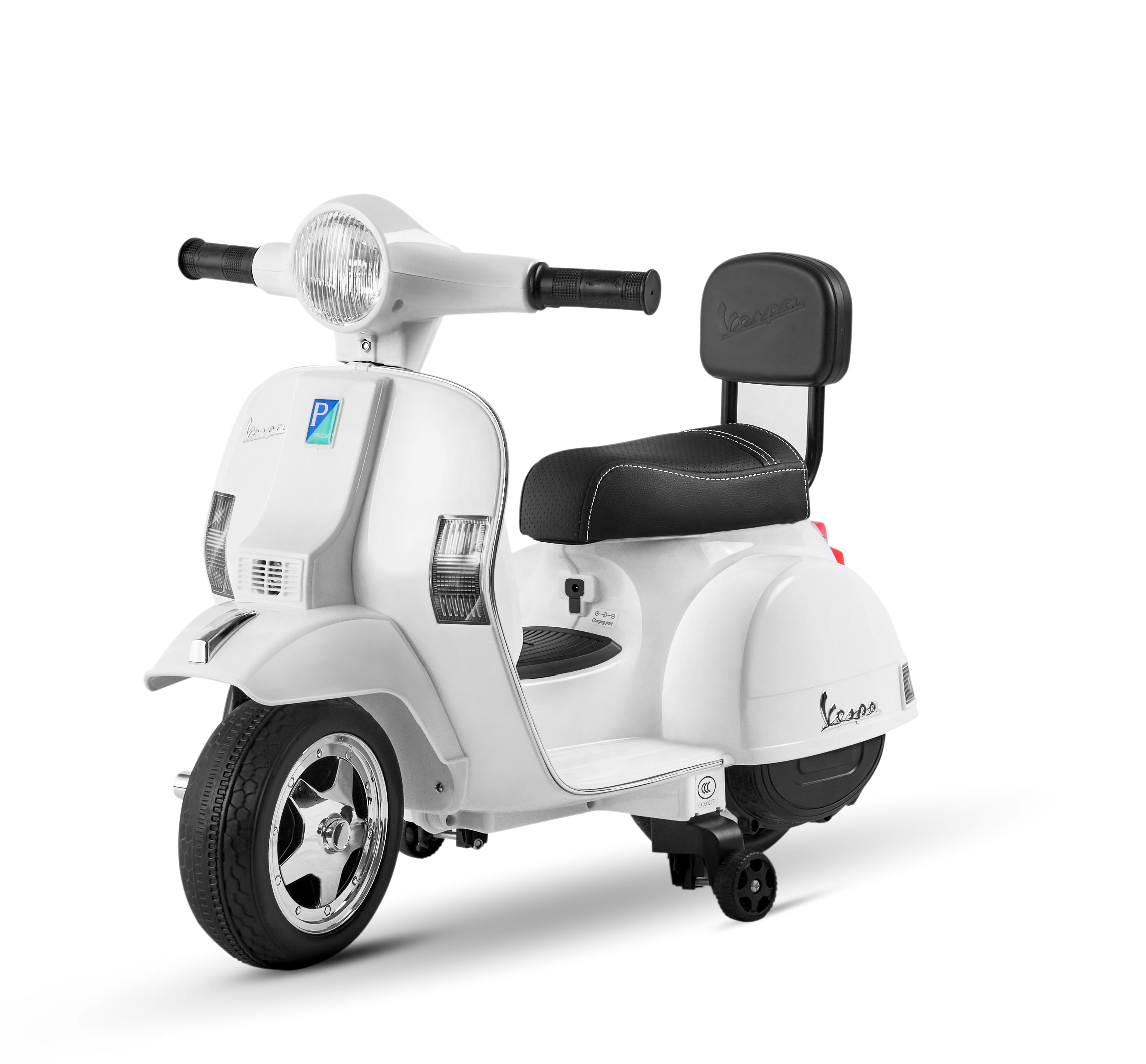 vespa儿童电动摩托车迷你维斯可爱网红三轮玩具儿童电动车