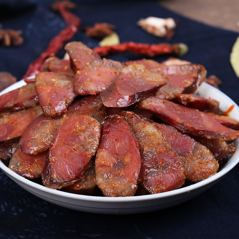 四川特产正宗腊肠经典麻辣香肠 农家自制川味烟熏辣肠400克 包邮