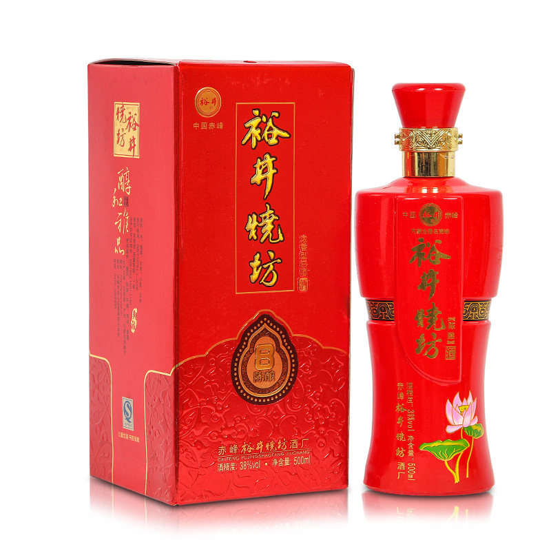 白酒裕井烧坊38度陈酿500ml6瓶整箱浓香香型国产白酒