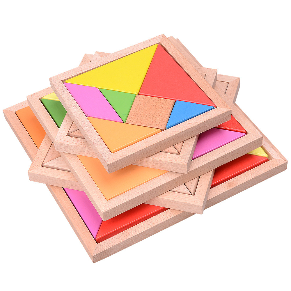 大号七巧板拼图木制玩具368周岁儿童智力小学生拼图