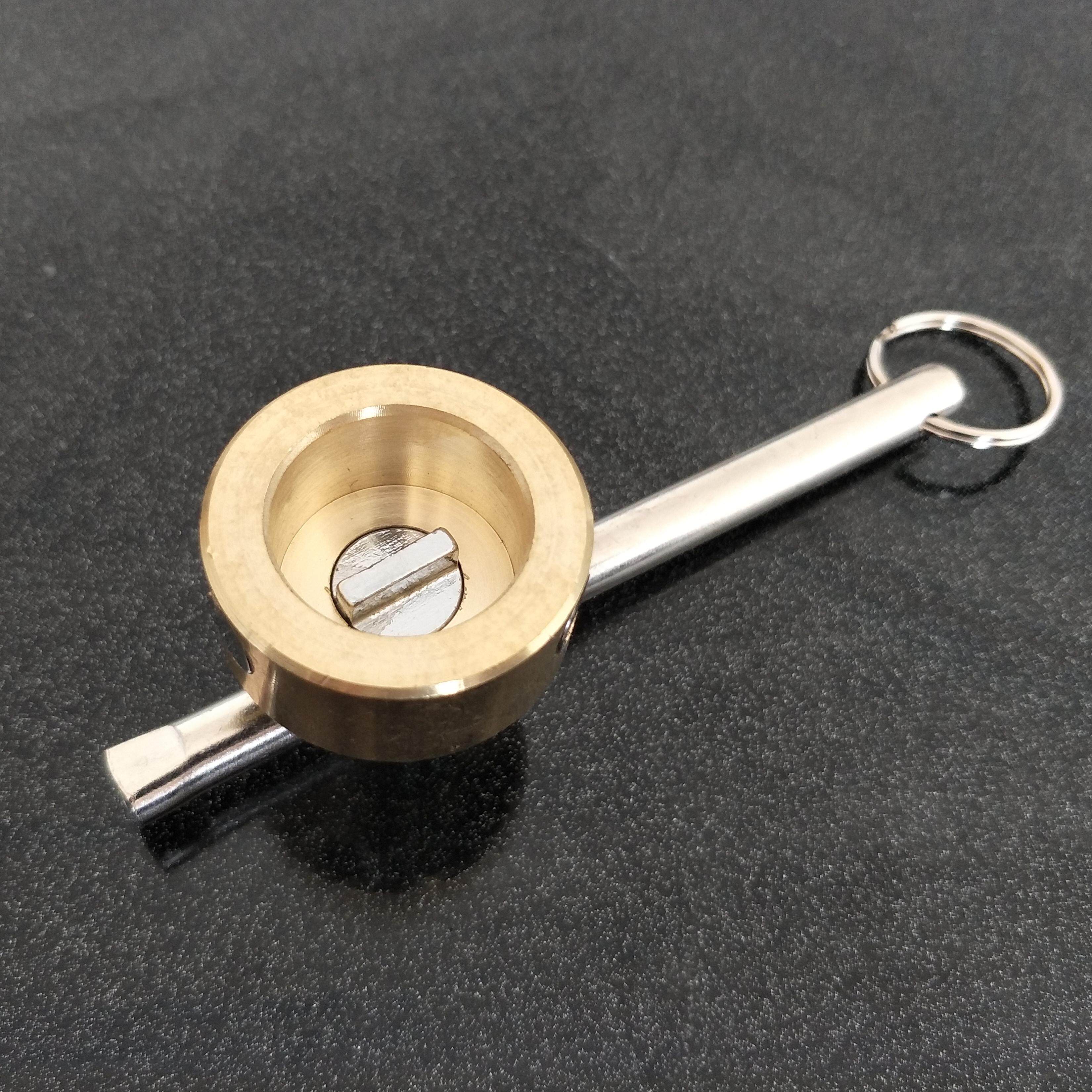 暖气阀门钥匙 一字 磁性锁闭阀开关自来水表前阀门 水表钥匙扳手