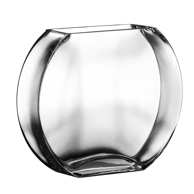 水培玻璃鱼缸圆形创意花器植物透明插花摆件客厅装饰品玻璃缸容器