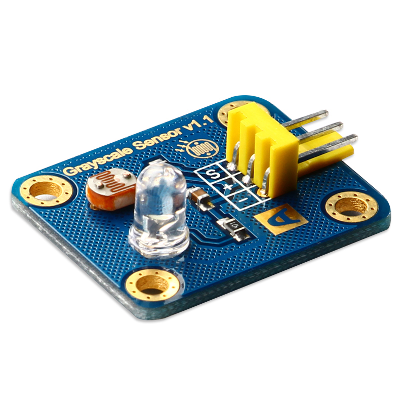 奥松机器人arduino电子积木模拟灰度传感器 寻线循迹光感传感器