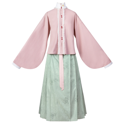 重回汉唐风约住原创正品中国风汉服女明制袄裙立领对襟衫马面裙春