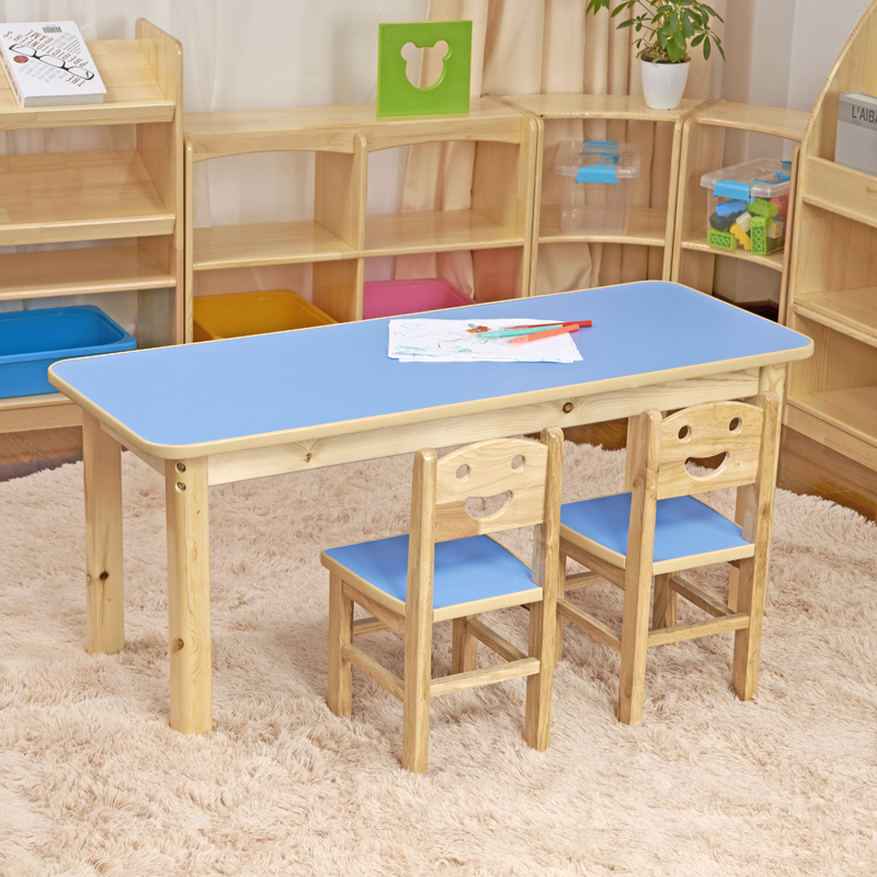 课桌椅早教培训机构幼儿园多色实木套装儿童小学生学习儿童桌原婴童