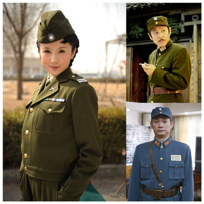 民国军装军官服国民党男女特务演出表演服伪军国民演出服舞台服