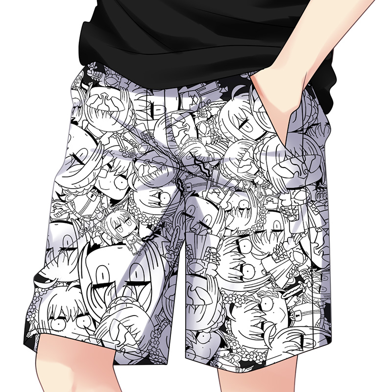 杰克夏居家五分短裤居家二次元前沿fgo沙滩动漫动漫t恤