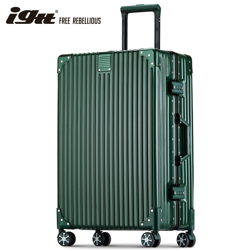 uldum旅行箱行李箱铝框拉杆箱万向轮20女男学生24密码皮箱子28寸