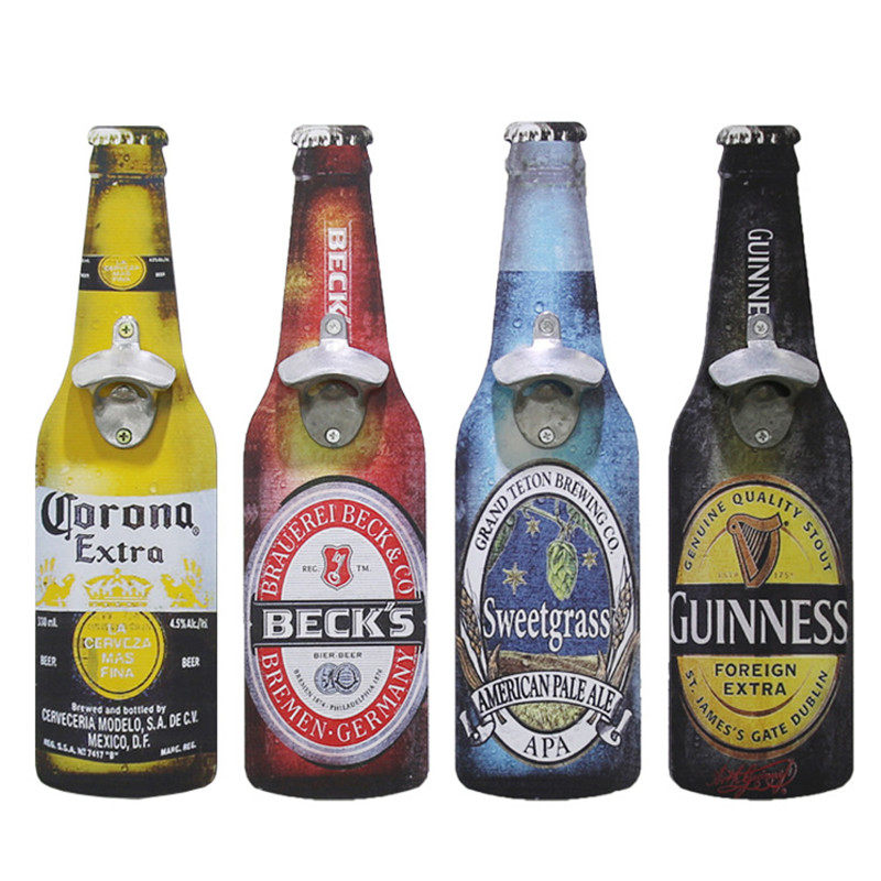 美式复古啤酒开瓶器创意墙饰挂件咖啡馆酒吧餐厅壁饰