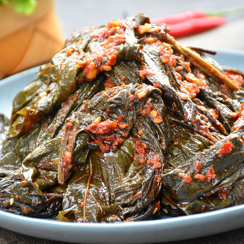 泡菜朝鲜族拌苏子叶紫苏叶香辣下饭饭菜韩国风味腌制