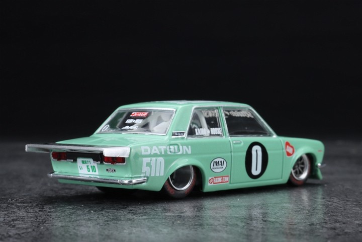 minigt达特datsun510prostreetdko510浅绿合金车模火车