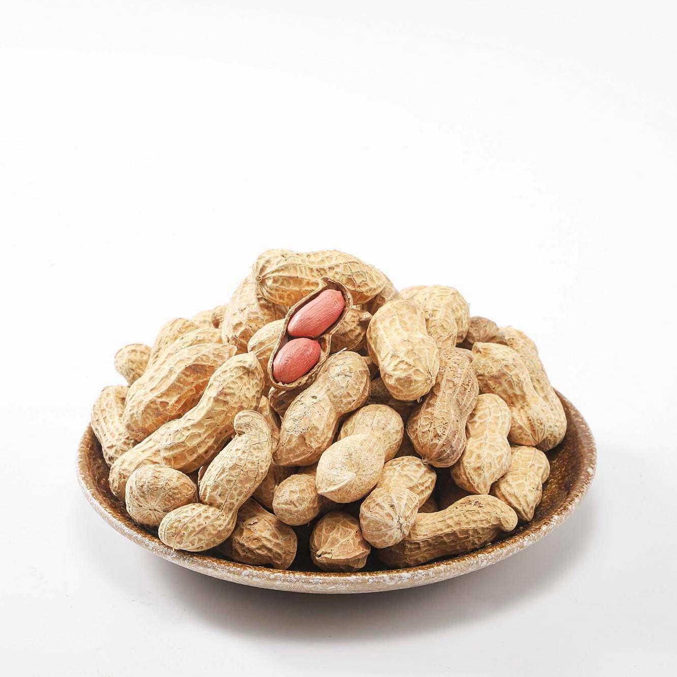 花生2020年新货带壳炒熟生粉红皮农家铁锅原味花生
