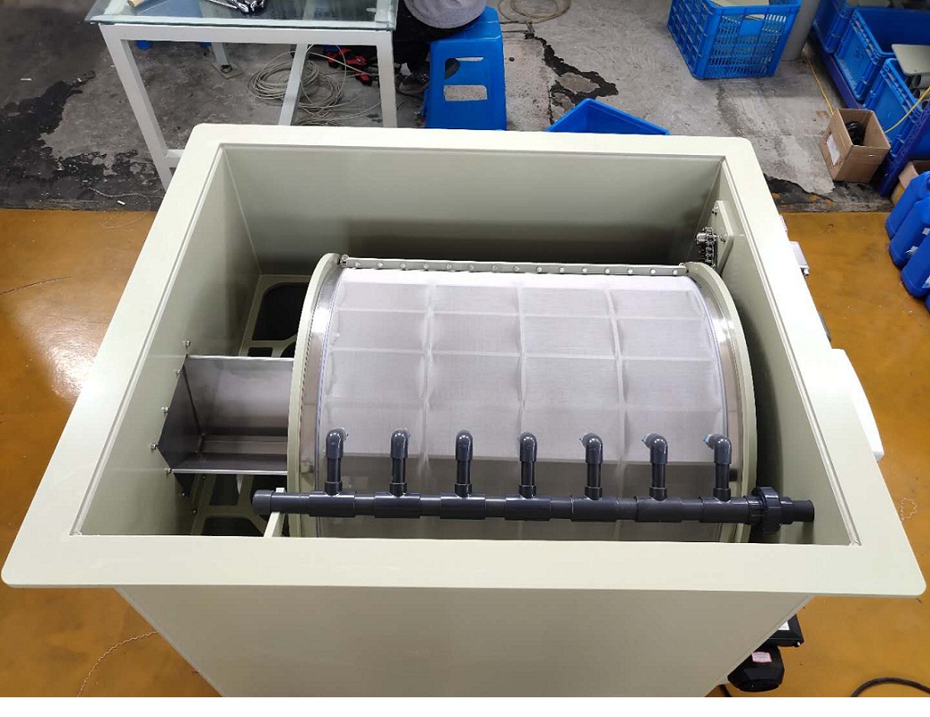 水产养殖滚筒微滤机全循环化过滤系统淡海水虾蟹鱼养殖水处理设备