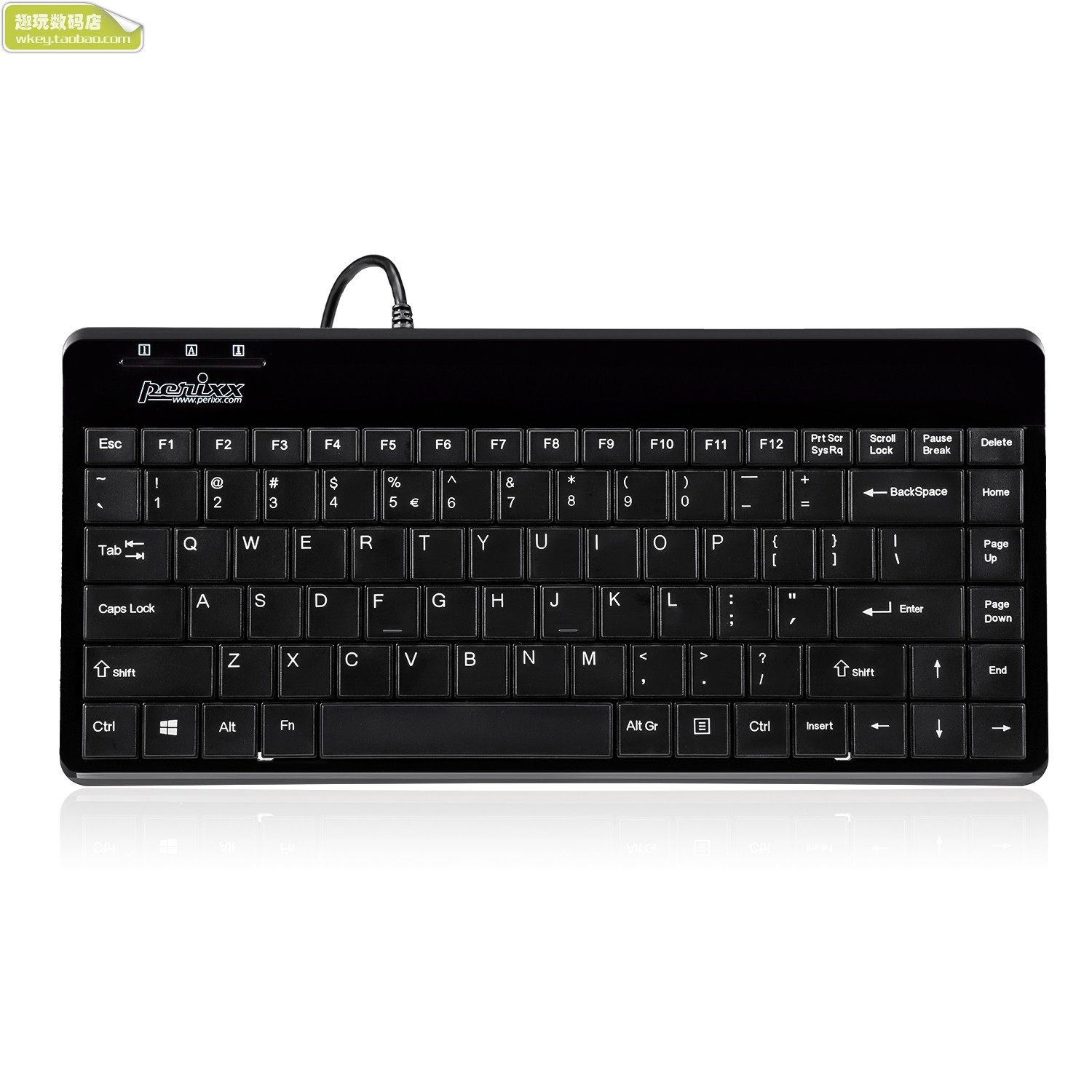 佩锐409h连接埠hub迷你商务工业办公有线usb键盘