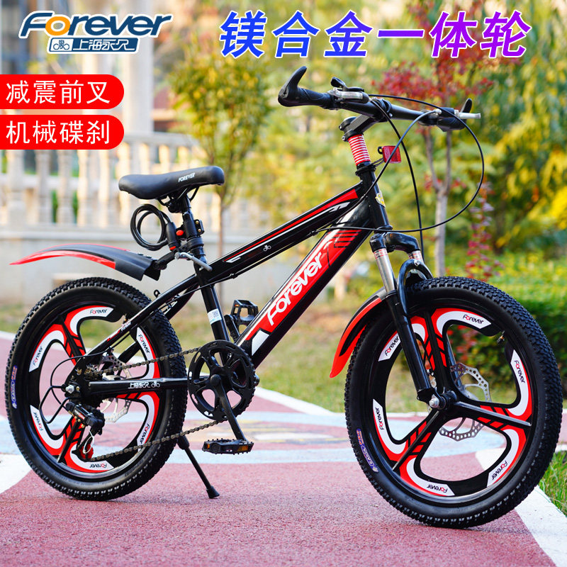 上海永久儿童自行车815岁男孩女孩童车小学生变速山地自行车