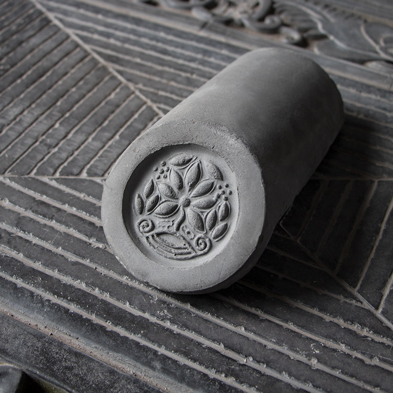 屋瓦套仿古青砖青瓦猫头滴水板瓦筒子当勾脊瓦片立瓦拼花八字瓦