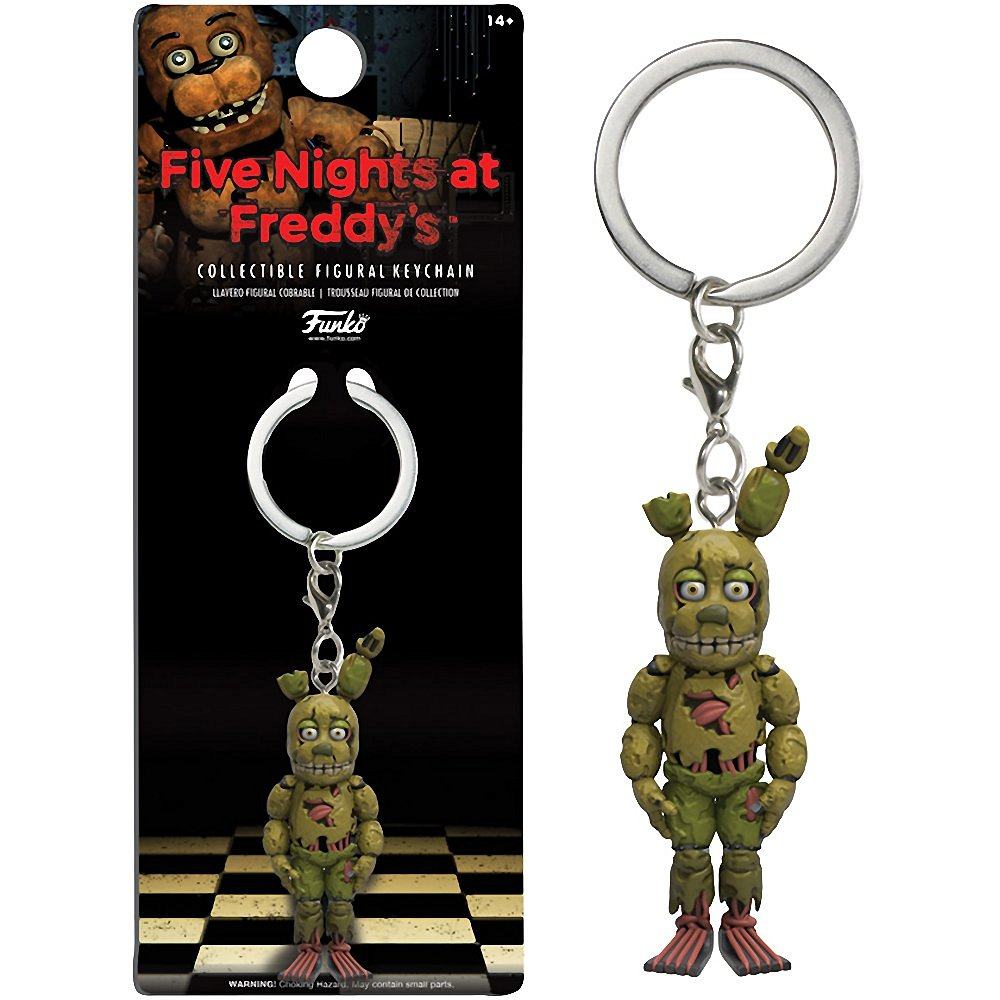 funkopop玩具熊的五夜后宫 弹簧兔fnaf springtrap钥匙扣公仔玩具