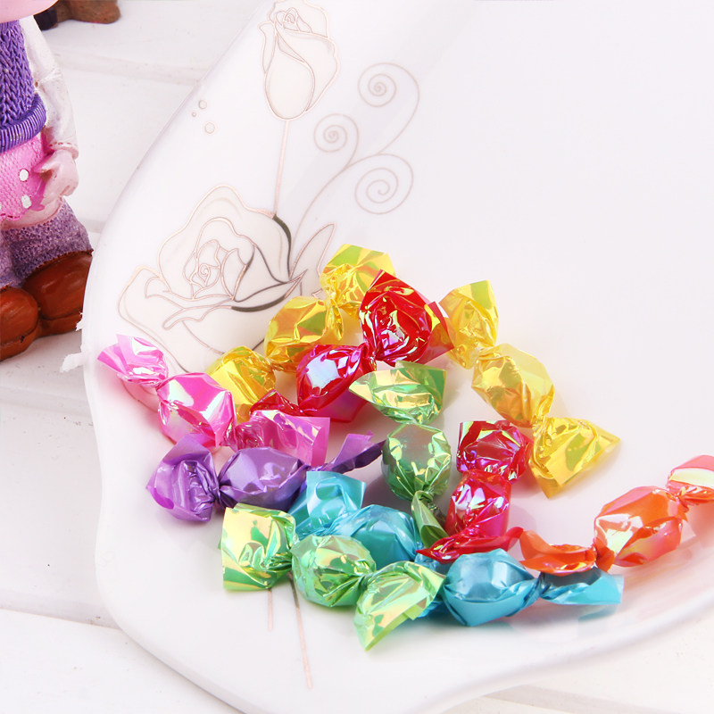 糖果新款2500克炫彩亮纸千纸鹤多彩糖水水果糖结婚糖果