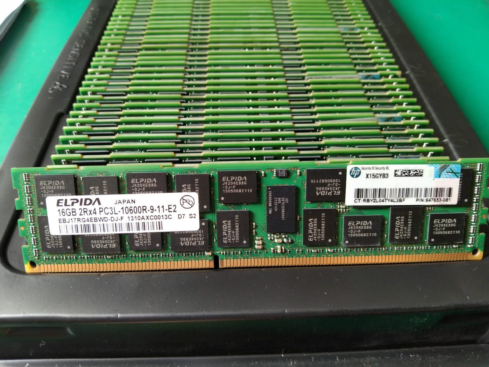 尔必达16g2rx4pc3l10600rddr31333eccregrdimm服务器内存