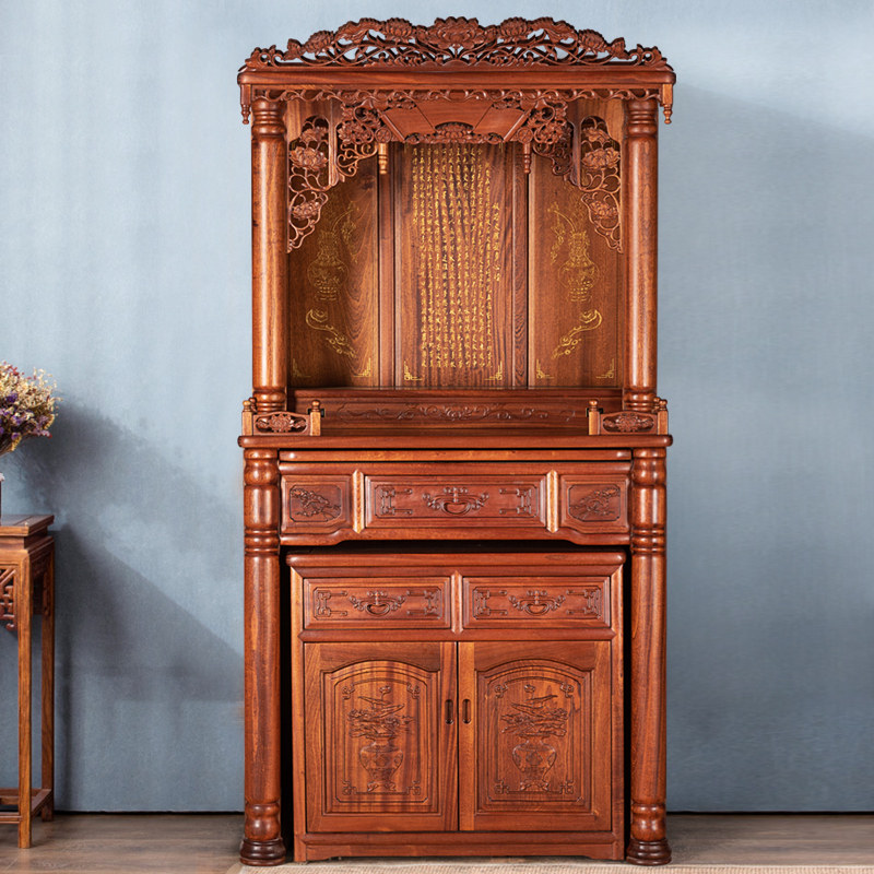 佛龛立柜供台仙家家用现代供佛实木神龛供桌佛柜