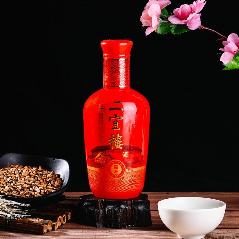 福建二宜楼白酒嘉源浓香香型52度250ml五粮酿造白酒