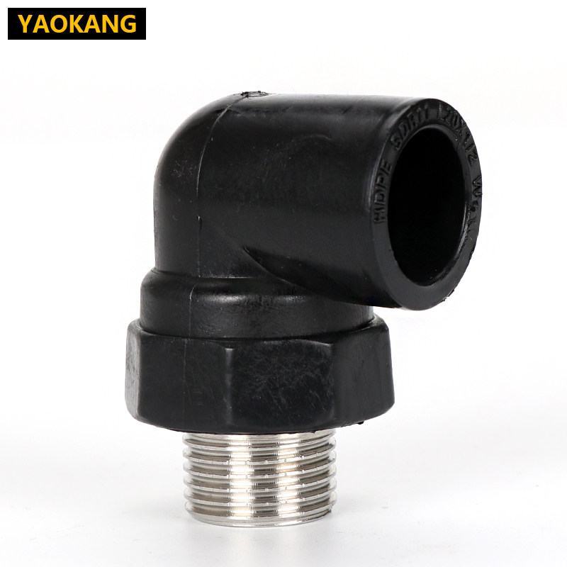 弯头pe外丝外牙4分6分管件自来pe管