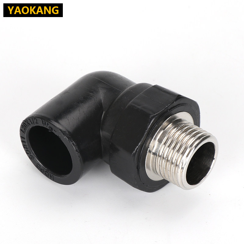 弯头pe外丝外牙4分6分管件自来pe管