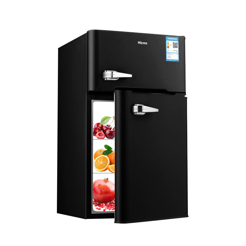 惠康小型家用超薄迷你双门小冰箱