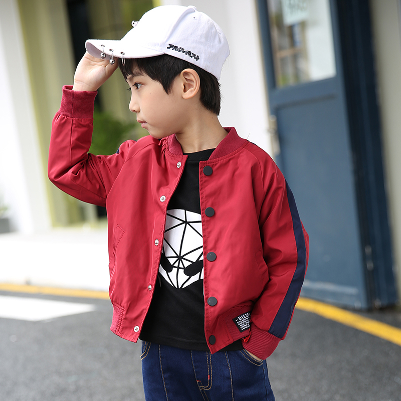 男童秋装外套2021新款儿童装春秋季夹克10岁小男孩百搭棒球服韩版