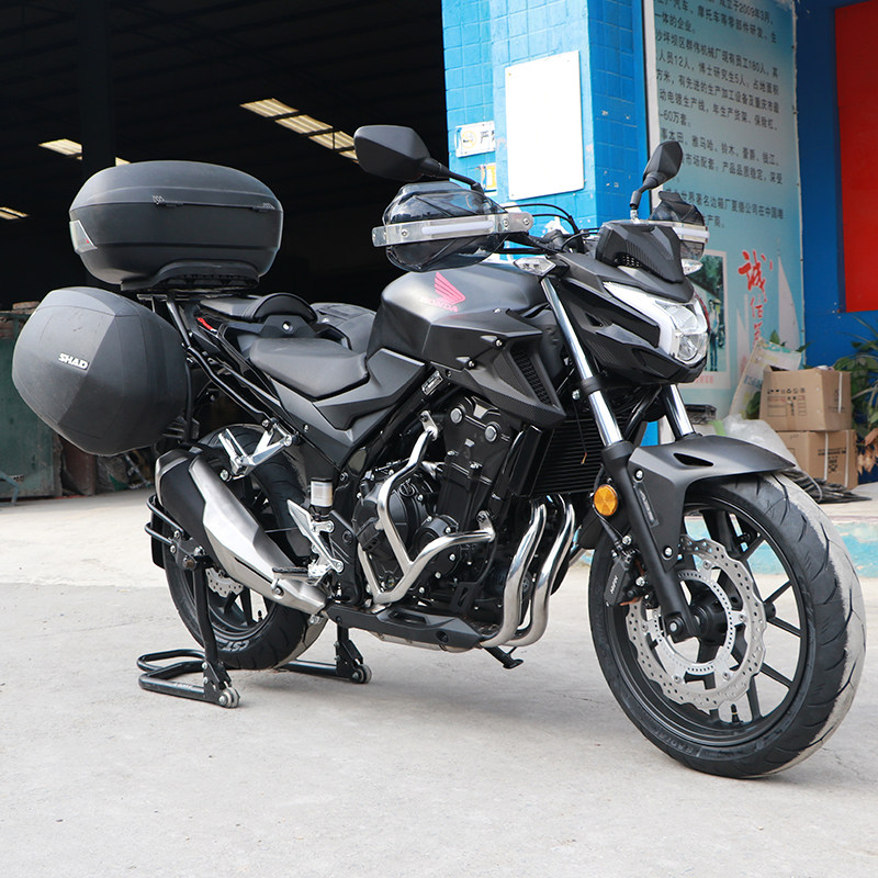 适用于本田cb400f夏德三箱边箱尾后备防水快拆支架摩托车尾箱