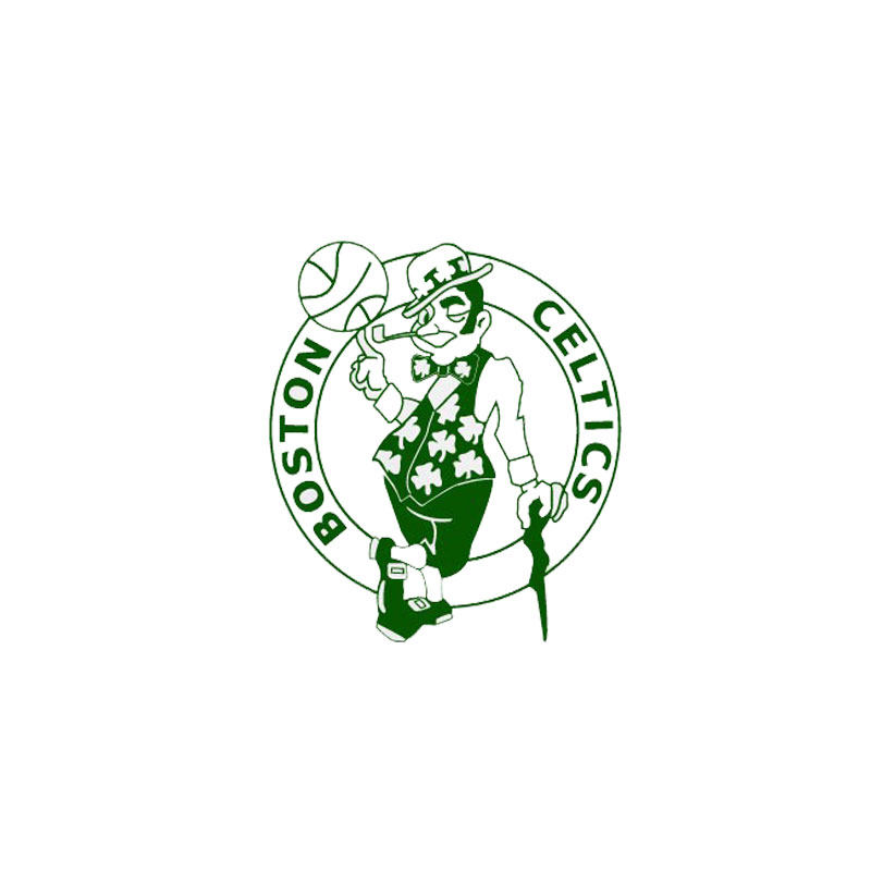 简约凯尔特人队标墙贴纸篮球篮球队队徽镂空贴画软装墙贴