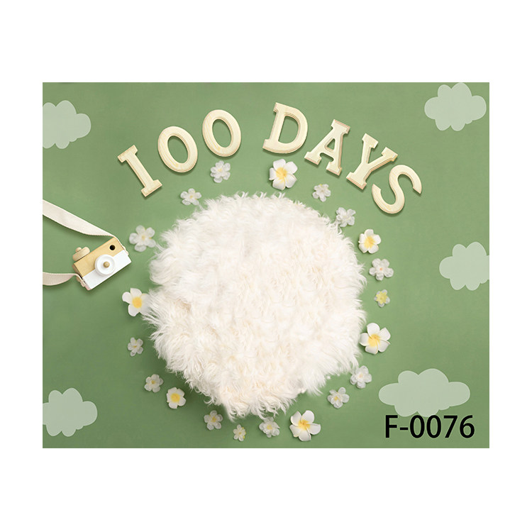 背景新生儿立体布百天满月自拍婴儿躺拍背景布类