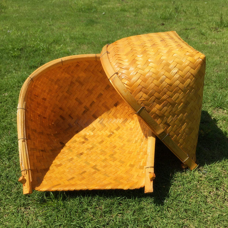 手工编织竹谷斗竹畚斗铲茶茶竹谷擦竹制品竹编畚箕竹编