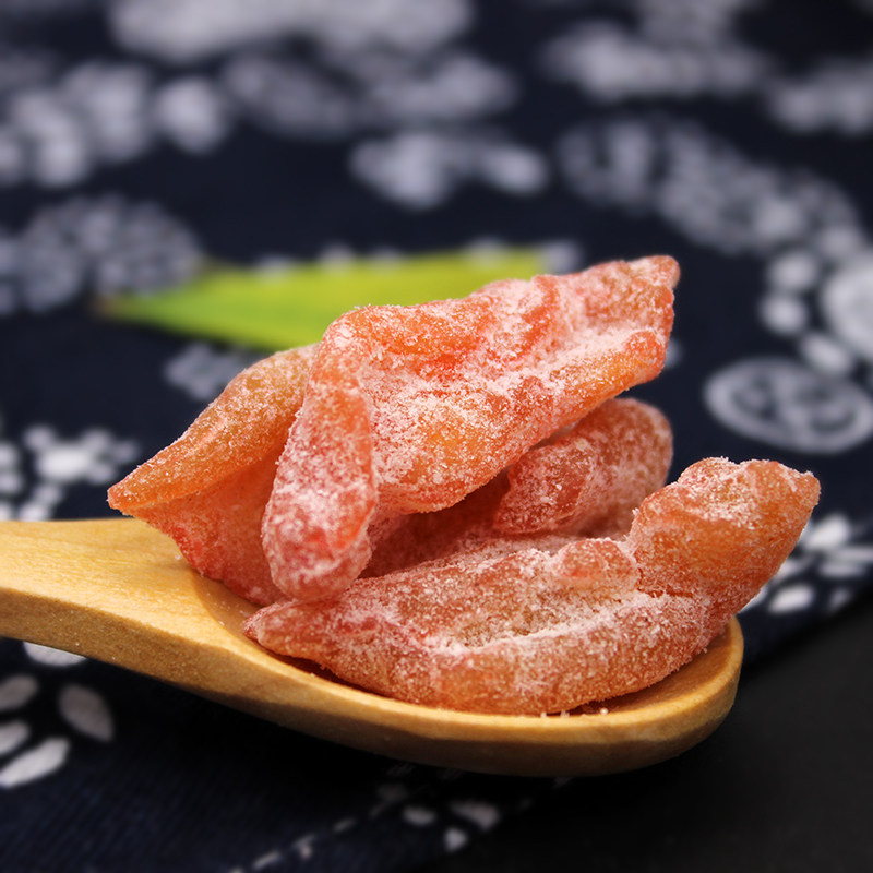 蜜饯盐津杭州特产桃肉桃干500g果脯甜咸桃条桃干